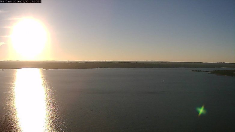 Lake Travis webcam, January 30, 2016 4:35 PM CT