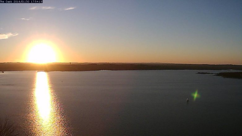 Lake Travis webcam, January 30, 2016 5:00 PM CT