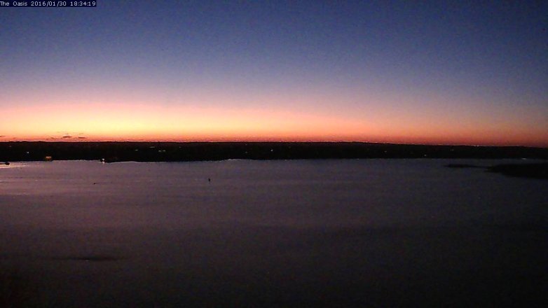 Lake Travis webcam, January 30, 2016 5:40 PM CT