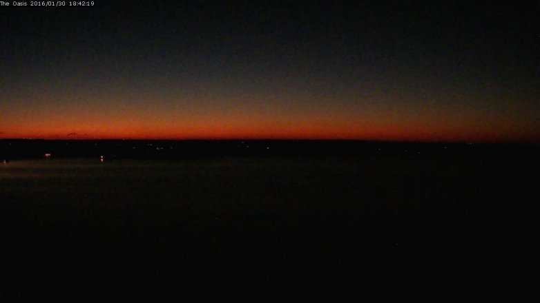 Lake Travis webcam, January 30, 2016 5:50 PM CT