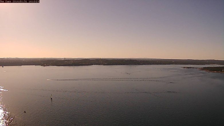 Lake Travis webcam, January 31, 2016 3:15 PM CT