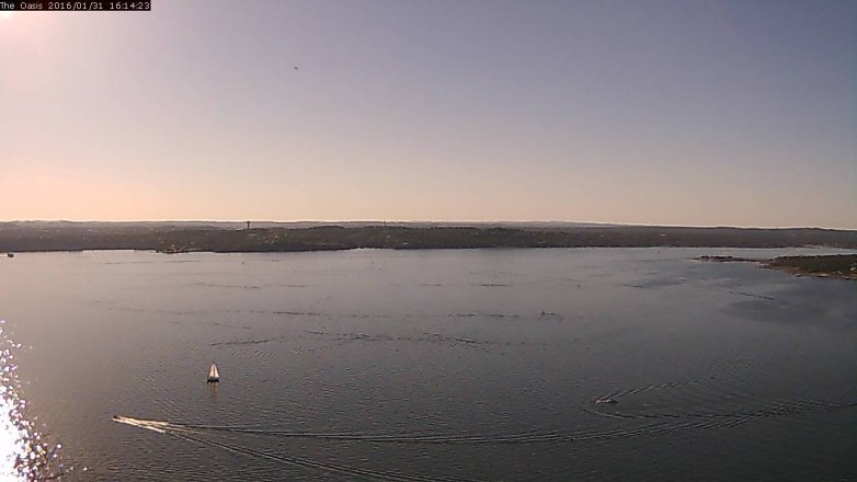 Lake Travis webcam, January 31, 2016 3:20 PM CT