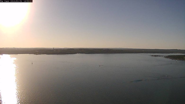 Lake Travis webcam, January 31, 2016 3:55 PM CT
