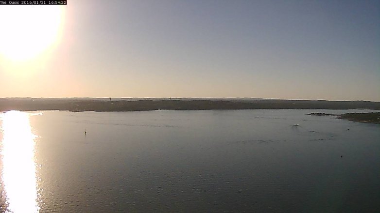 Lake Travis webcam, January 31, 2016 4:00 PM CT