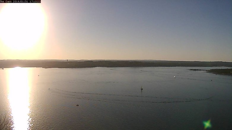 Lake Travis webcam, January 31, 2016 4:15 PM CT