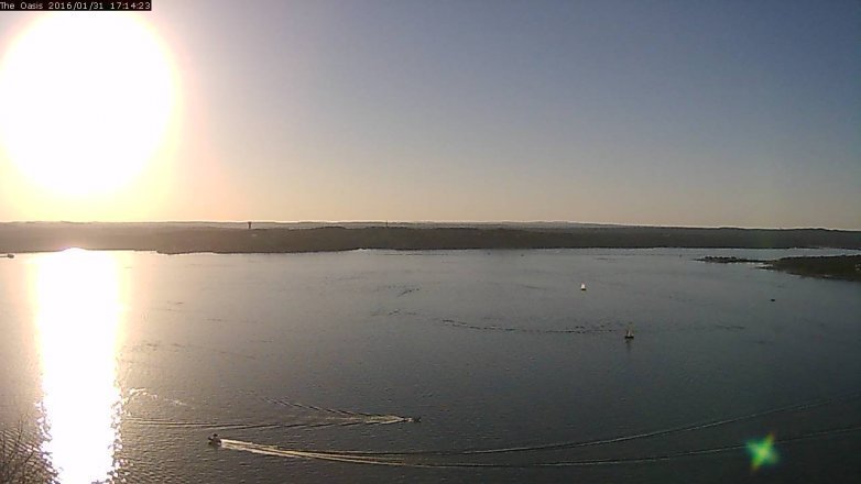 Lake Travis webcam, January 31, 2016 4:20 PM CT