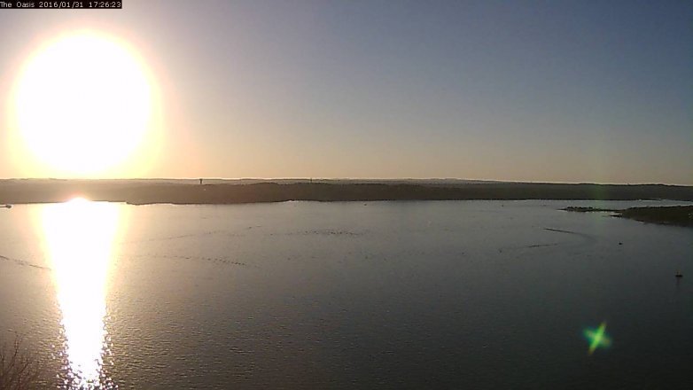 Lake Travis webcam, January 31, 2016 4:30 PM CT