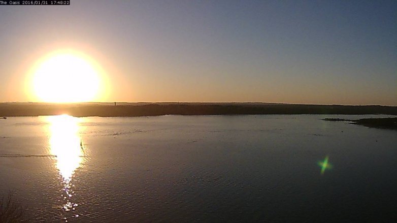 Lake Travis webcam, January 31, 2016 4:55 PM CT