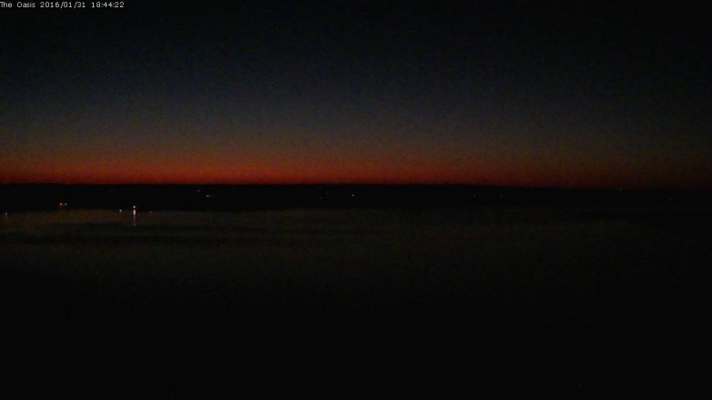 Lake Travis webcam, January 31, 2016 5:50 PM CT