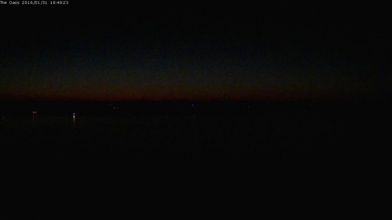 Lake Travis webcam, January 31, 2016 5:55 PM CT