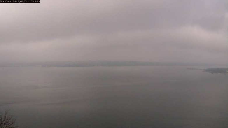 Lake Travis webcam, February 1, 2016 9:25 AM CT