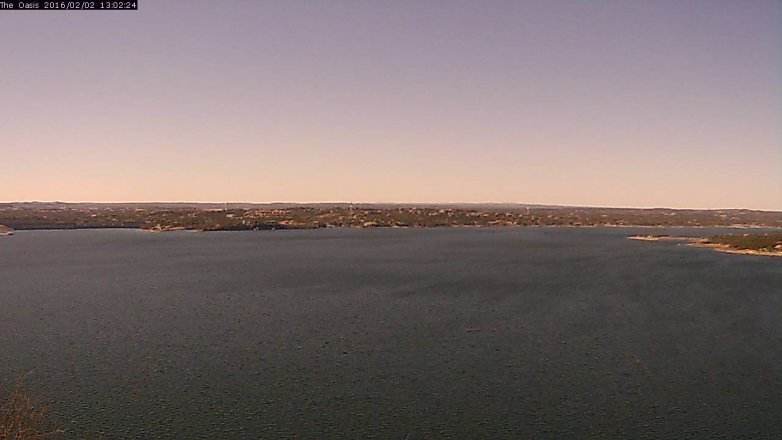 Lake Travis webcam, February 2, 2016 12:10 PM CT