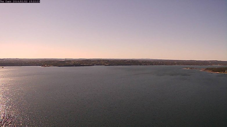 Lake Travis webcam, February 2, 2016 2:30 PM CT