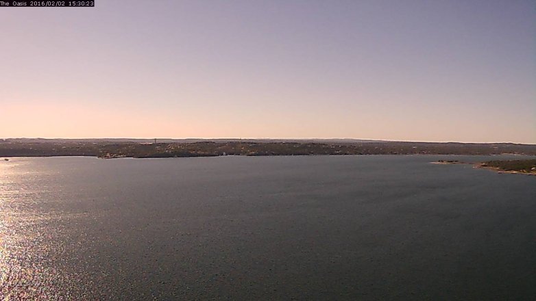 Lake Travis webcam, February 2, 2016 2:40 PM CT