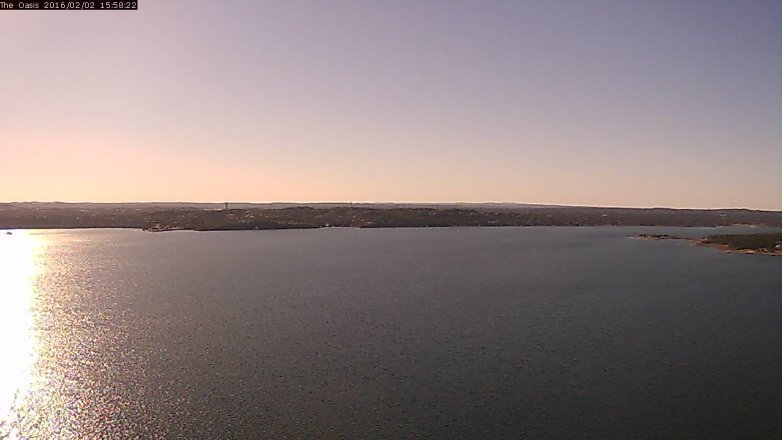 Lake Travis webcam, February 2, 2016 3:05 PM CT