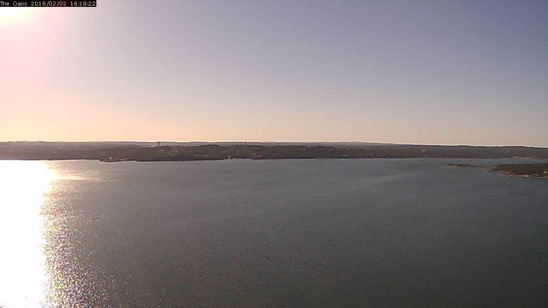 Lake Travis webcam, February 2, 2016 3:25 PM CT