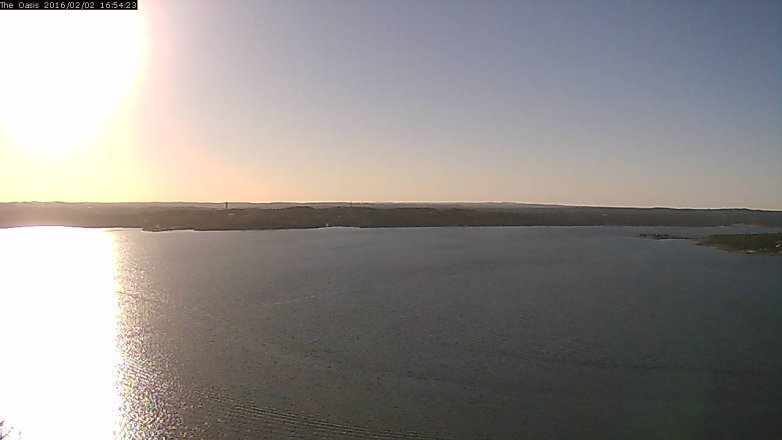 Lake Travis webcam, February 2, 2016 4:00 PM CT