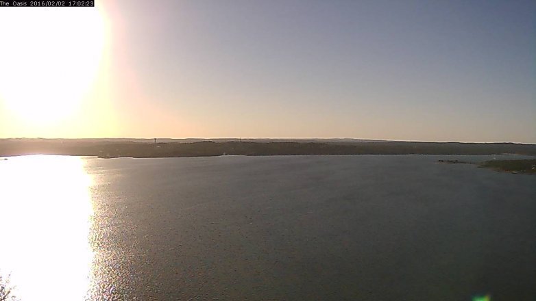 Lake Travis webcam, February 2, 2016 4:10 PM CT