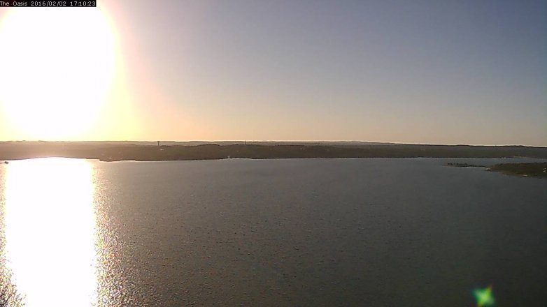 Lake Travis webcam, February 2, 2016 4:15 PM CT