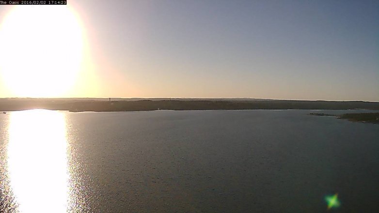 Lake Travis webcam, February 2, 2016 4:20 PM CT