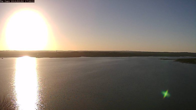 Lake Travis webcam, February 2, 2016 4:40 PM CT