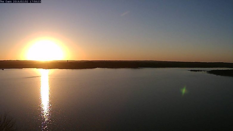 Lake Travis webcam, February 2, 2016 5:05 PM CT
