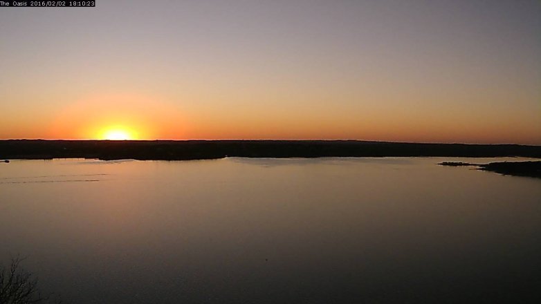 Lake Travis webcam, February 2, 2016 5:15 PM CT