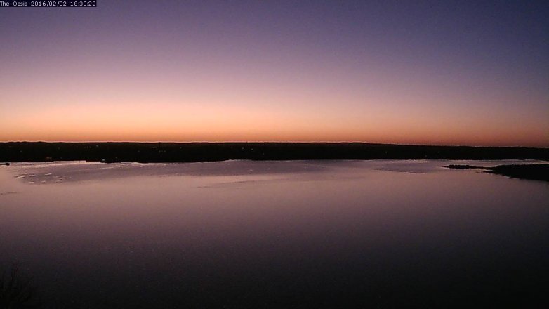 Lake Travis webcam, February 2, 2016 5:35 PM CT