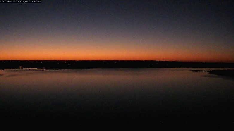 Lake Travis webcam, February 2, 2016 5:45 PM CT