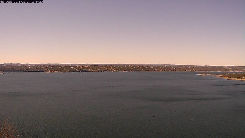 Lake Travis webcam, February 3, 2016 11:50 AM CT