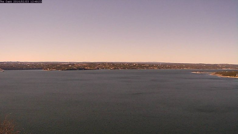 Lake Travis webcam, February 3, 2016 11:55 AM CT