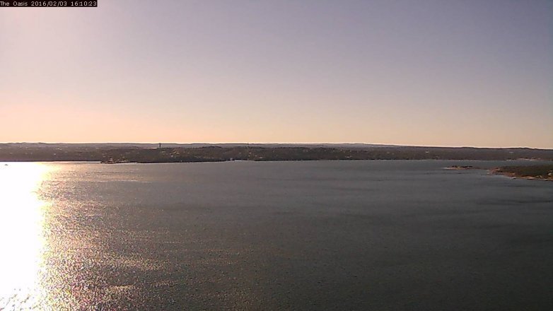 Lake Travis webcam, February 3, 2016 3:15 PM CT