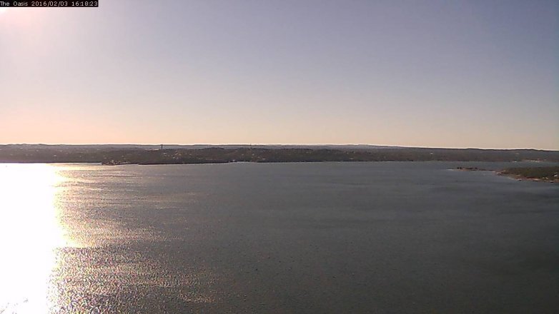 Lake Travis webcam, February 3, 2016 3:25 PM CT