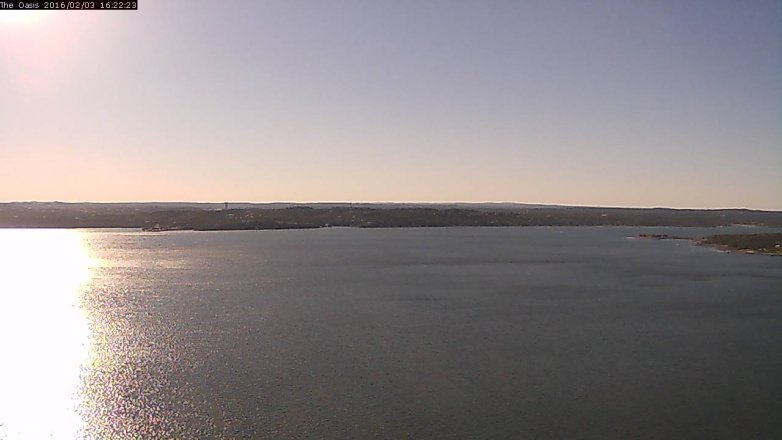 Lake Travis webcam, February 3, 2016 3:30 PM CT