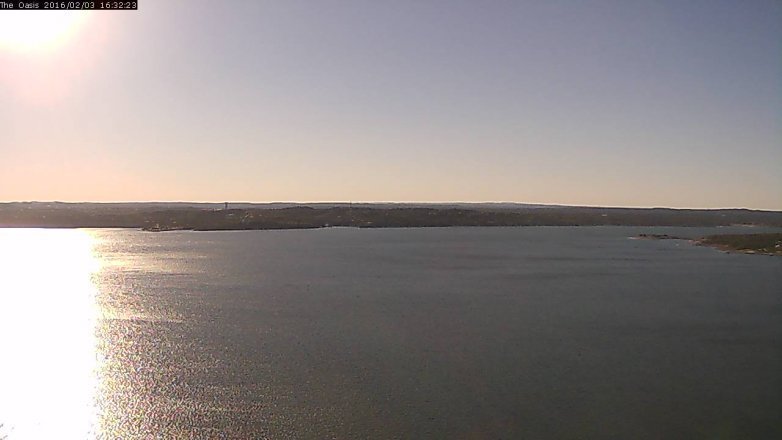 Lake Travis webcam, February 3, 2016 3:40 PM CT