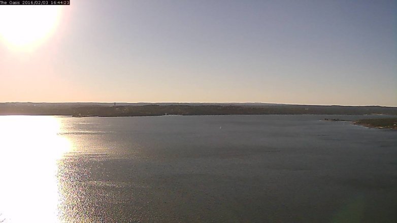 Lake Travis webcam, February 3, 2016 3:50 PM CT