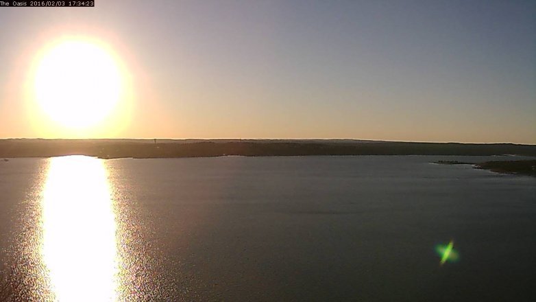 Lake Travis webcam, February 3, 2016 4:40 PM CT