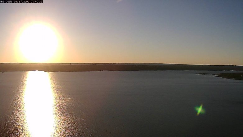 Lake Travis webcam, February 3, 2016 4:45 PM CT