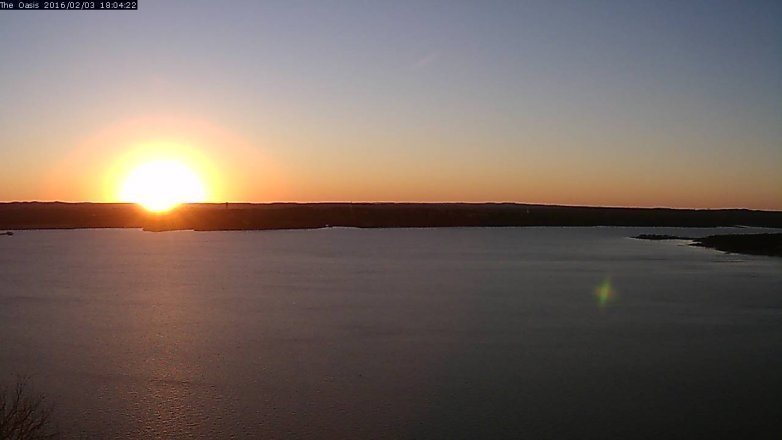 Lake Travis webcam, February 3, 2016 5:10 PM CT