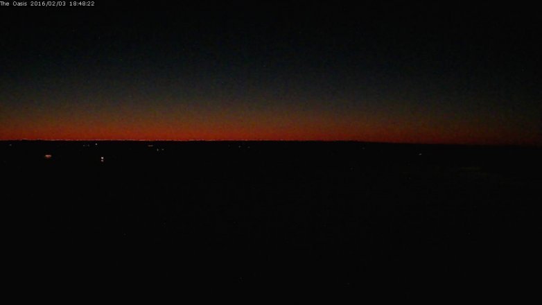 Lake Travis webcam, February 3, 2016 5:55 PM CT