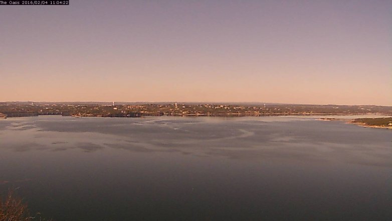 Lake Travis webcam, February 4, 2016 10:10 AM CT