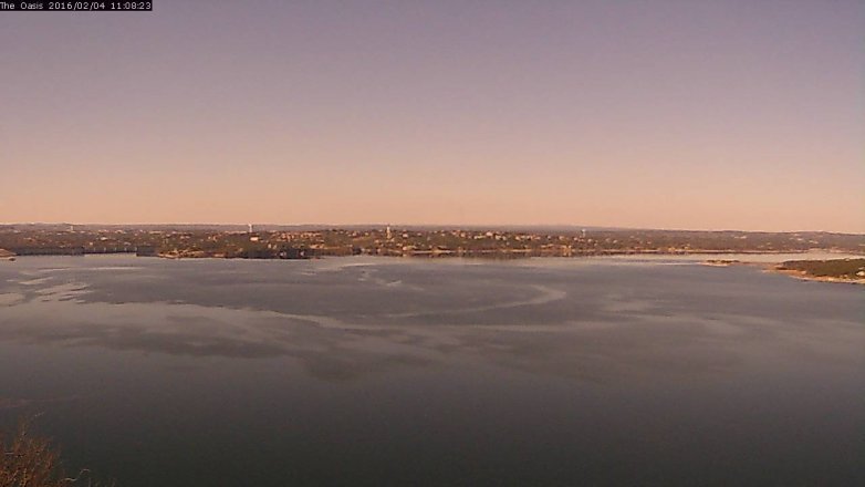 Lake Travis webcam, February 4, 2016 10:15 AM CT