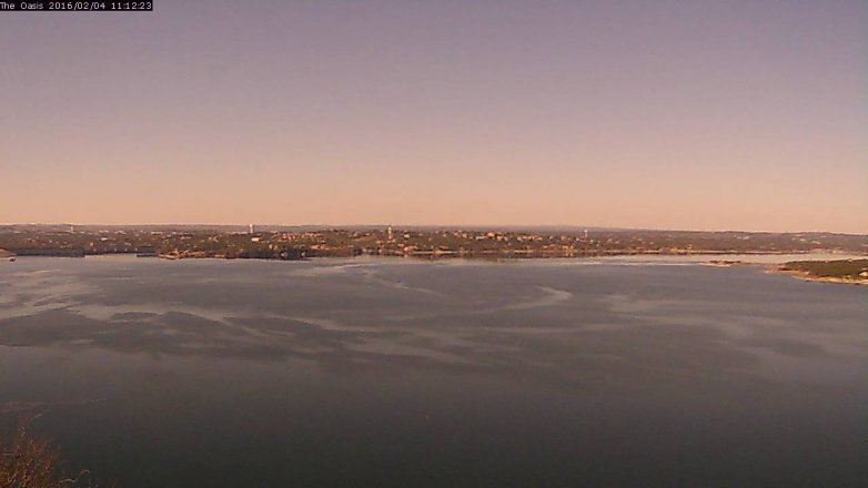 Lake Travis webcam, February 4, 2016 10:20 AM CT