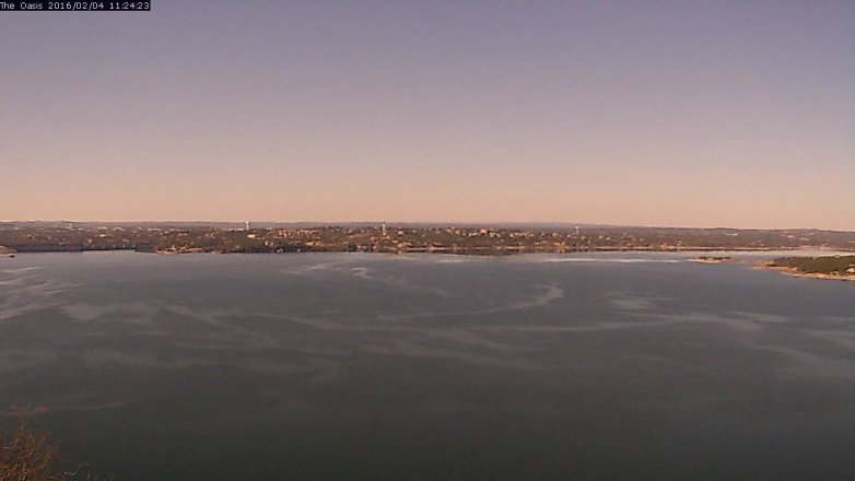 Lake Travis webcam, February 4, 2016 10:30 AM CT