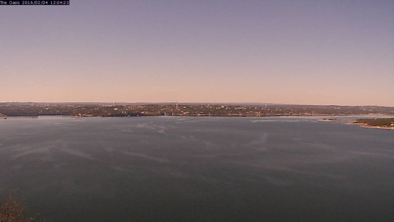 Lake Travis webcam, February 4, 2016 11:10 AM CT