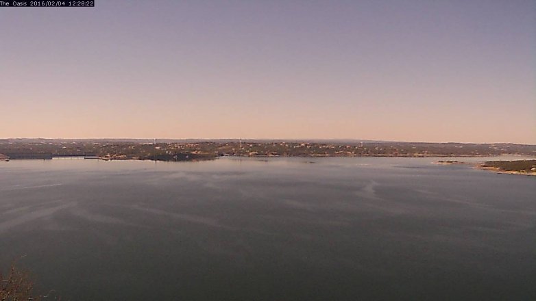 Lake Travis webcam, February 4, 2016 11:35 AM CT