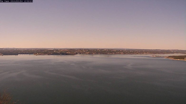 Lake Travis webcam, February 4, 2016 11:40 AM CT