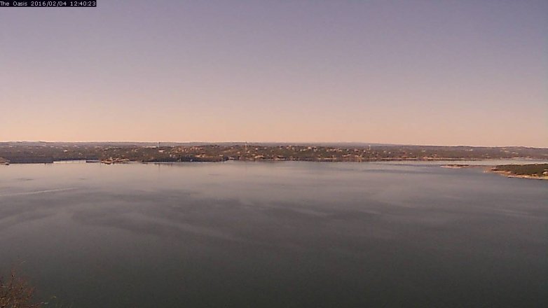 Lake Travis webcam, February 4, 2016 11:45 AM CT