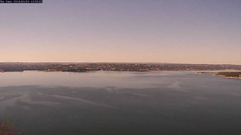 Lake Travis webcam, February 4, 2016 11:55 AM CT