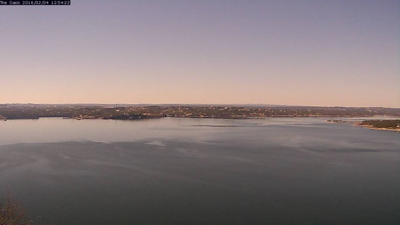Lake Travis webcam, February 4, 2016 12:00 PM CT